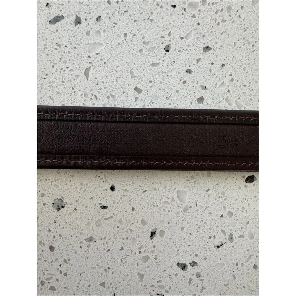L.L. BEAN Genuine Leather Brown Belt Solid Brass Buckle Classic Men’s Size 40